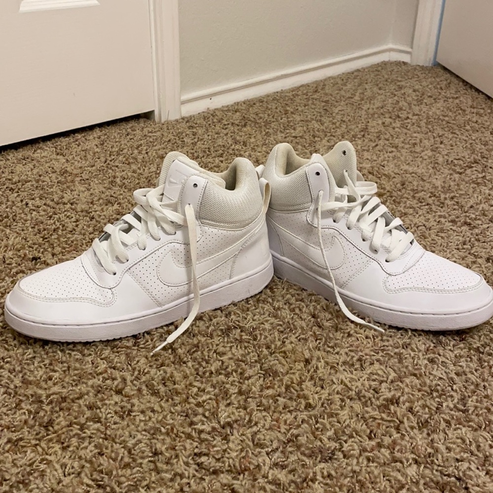 Brand “Nike” white high tops! Worn 3 times!